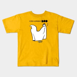 Halloween Ghost Rooster Chicken Kids T-Shirt